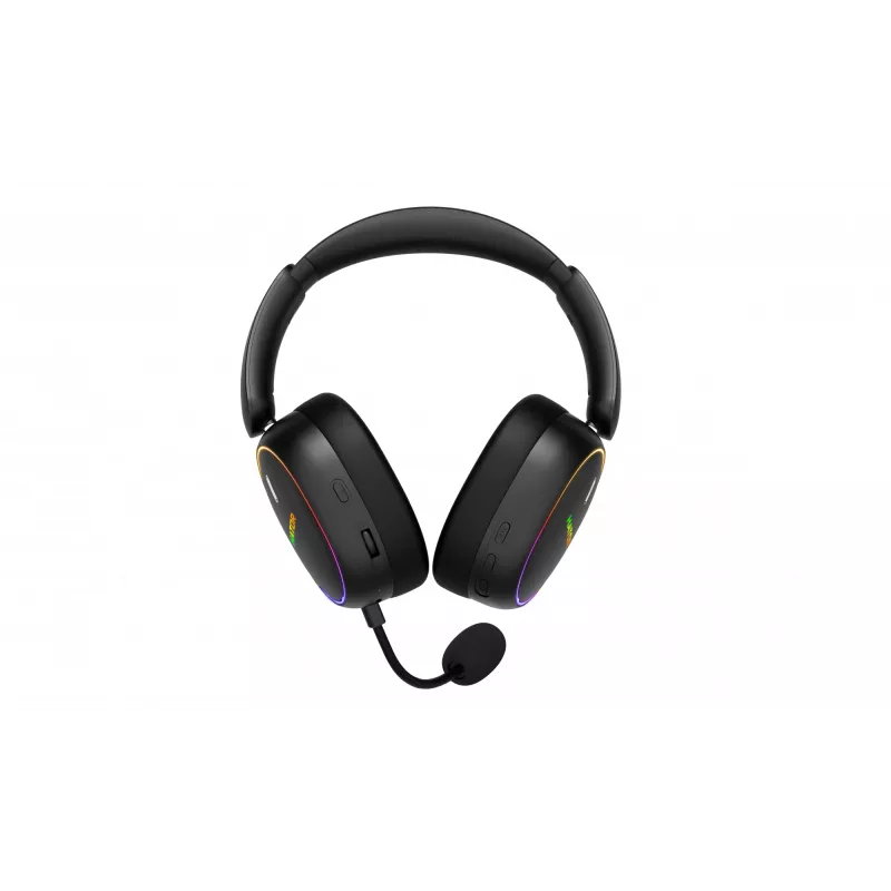 HATOR Phoenix 2 Wireless peakomplekt juhtmega ja juhtmevaba peakomplekt peakinnitusega mängimiseks USB USB-C / USB Type-A Bluetooth must