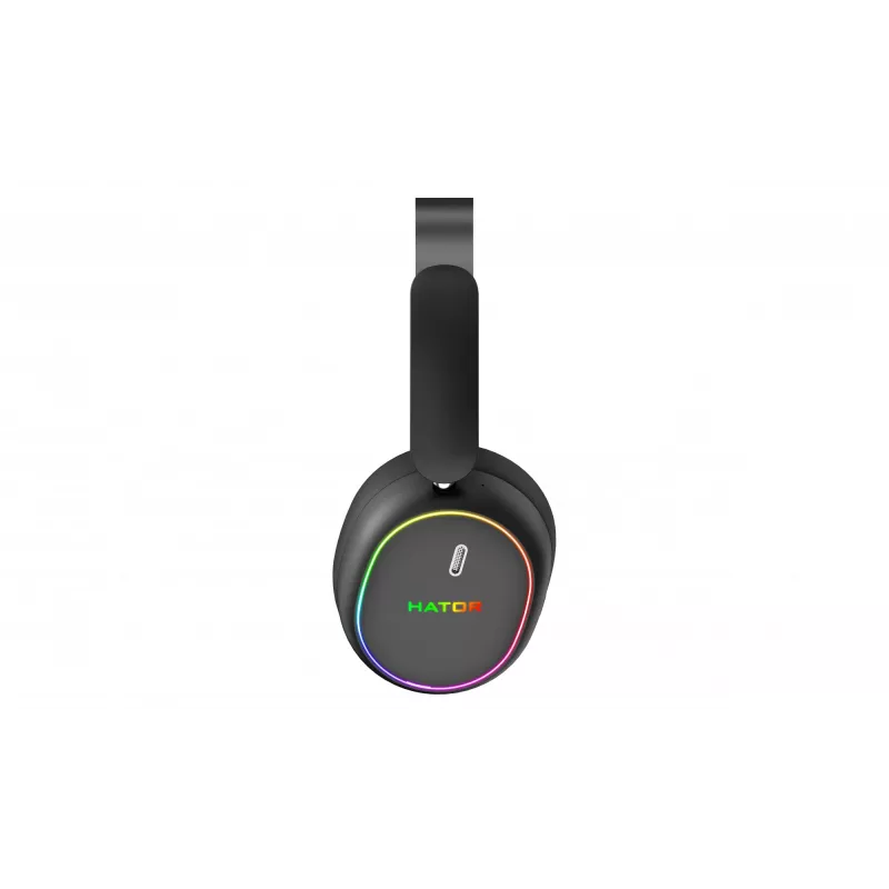 HATOR Phoenix 2 Wireless peakomplekt juhtmega ja juhtmevaba peakomplekt peakinnitusega mängimiseks USB USB-C / USB Type-A Bluetooth must