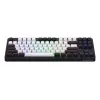 HATOR Rockfall 3 TKL Wireless, must, QMK/VIA, OMA profiiliga valge-mustad klahvikatted Klaviatuur - lineaarsed mehaanilised hotswap lülitid - US - ANSI paigutus (HTK850)