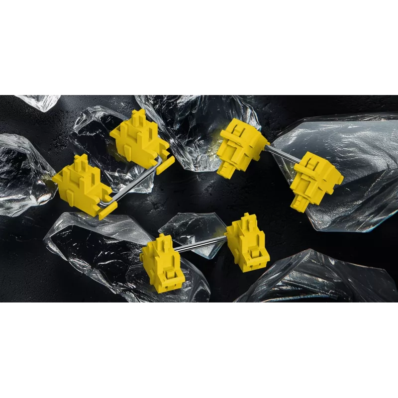 HATOR Rockfall 3 TKL Wireless, must, QMK/VIA, OMA profiiliga valge-mustad klahvikatted Klaviatuur - lineaarsed mehaanilised hotswap lülitid - US - ANSI paigutus (HTK850)