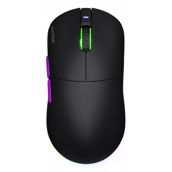 HATOR Quasar 3 Ultra 8K Wireless juhtmevaba hiir Mängimine Mõlemakäeline RF Juhtmevaba + Bluetooth + USB Type-A Optiline 30000 DPI