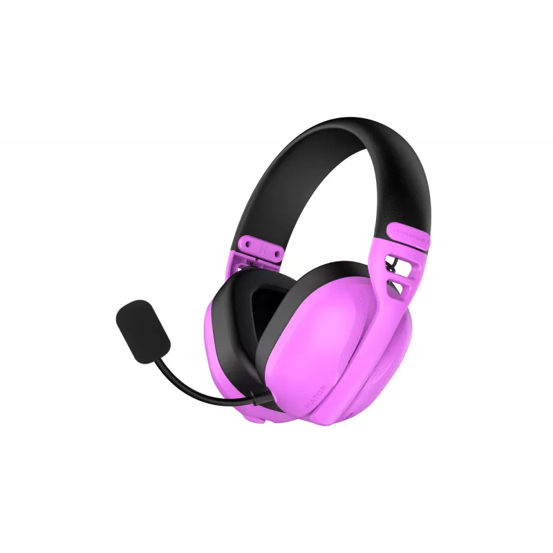 HATOR Hyperpunk 3 Wireless peakomplekt juhtmega ja juhtmevaba peakomplekt Peakomplekti sang Mängimine USB USB-C / USB Type-A Bluetooth Violetne