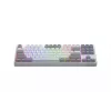 HATOR Rockfall 3 TKL Wireless, valge, QMK/VIA, OMA profiil valge-must klaviatuuriklahvid - lineaarsed mehaanilised hotswap lülitid - US - ANSI paigutus