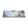HATOR Rockfall 3 TKL Wireless, valge, QMK/VIA, OMA profiil valge-must klaviatuuriklahvid - lineaarsed mehaanilised hotswap lülitid - US - ANSI paigutus
