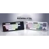 HATOR Rockfall 3 TKL Wireless, valge, QMK/VIA, OMA profiil valge-must klaviatuuriklahvid - lineaarsed mehaanilised hotswap lülitid - US - ANSI paigutus