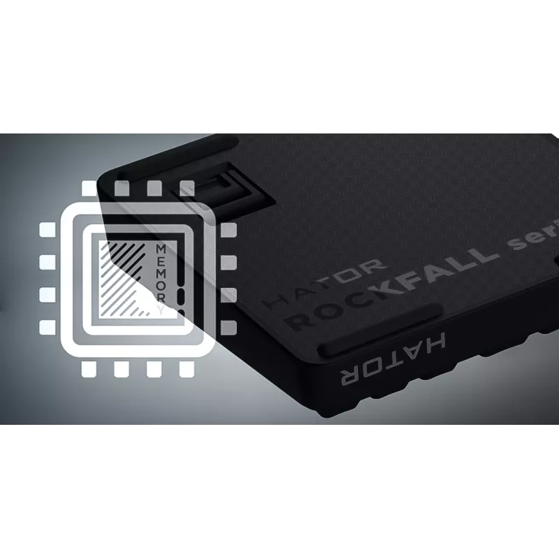 HATOR Rockfall 3 TKL Wireless, valge, QMK/VIA, OMA profiil valge-must klaviatuuriklahvid - lineaarsed mehaanilised hotswap lülitid - US - ANSI paigutus