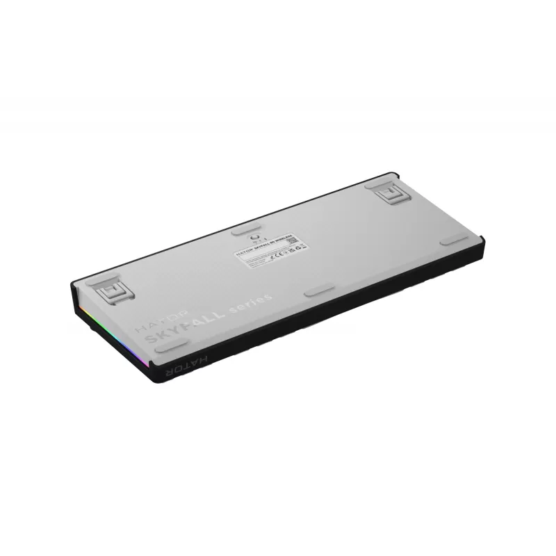 HATOR Skyfall Wireless 80 klaviatuur mängimiseks USB+RF-juhtmevaba+Bluetooth QWERTY USA inglise must, valge