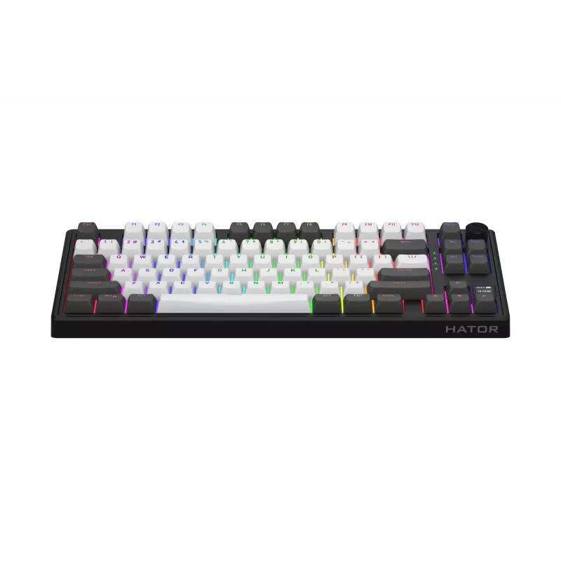 HATOR Skyfall Pro Wireless 80 klaviatuur Mängimine USB + RF juhtmevaba + Bluetooth QWERTY USA inglise Must, Hall