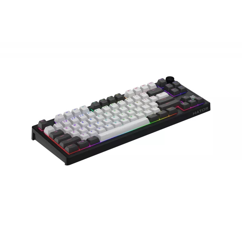 HATOR Skyfall Pro Wireless 80 klaviatuur Mängimine USB + RF juhtmevaba + Bluetooth QWERTY USA inglise Must, Hall