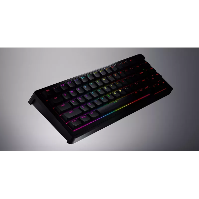 HATOR Skyfall 65 juhtmega, mehaaniline, USB-C, Aurum Sterling, 70M vajutust, RGB, must, 790g