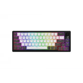 HATOR Skyfall Pro Wireless 65 klaviatuur Mängimine USB + raadiosageduslik juhtmevaba + Bluetooth QWERTY USA inglise Must, Hall