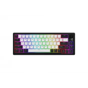 HATOR Skyfall 65 MAG ULTIMA 8K juhtmevaba klaviatuur Mängimine USB + RF Wireless + Bluetooth QWERTY US English Must, Valge