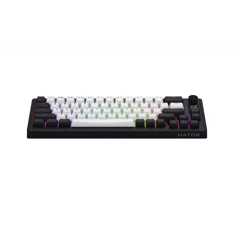 HATOR Skyfall 65 MAG ULTIMA 8K juhtmevaba klaviatuur Mängimine USB + RF Wireless + Bluetooth QWERTY US English Must, Valge