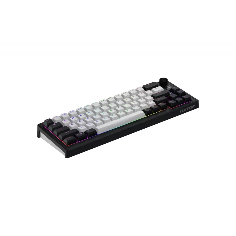 HATOR Skyfall 65 MAG ULTIMA 8K juhtmevaba klaviatuur Mängimine USB + RF Wireless + Bluetooth QWERTY US English Must, Valge