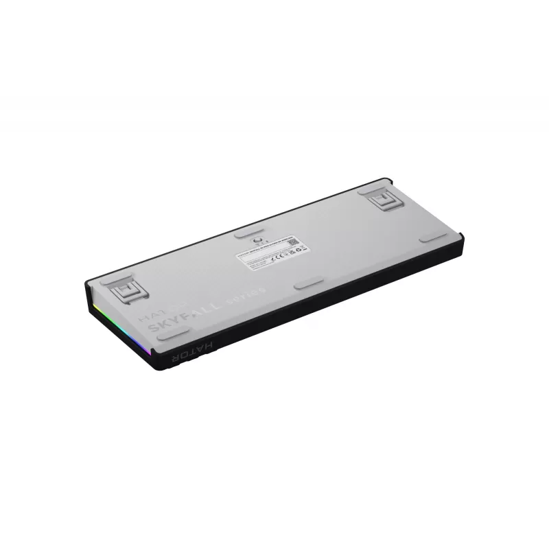 HATOR Skyfall 65 MAG ULTIMA 8K juhtmevaba klaviatuur Mängimine USB + RF Wireless + Bluetooth QWERTY US English Must, Valge