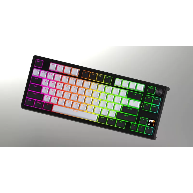 HATOR Skyfall 65 MAG ULTIMA 8K juhtmevaba klaviatuur Mängimine USB + RF Wireless + Bluetooth QWERTY US English Must, Valge