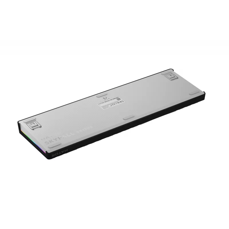 HATOR Skyfall Wireless 100 klaviatuur Mängimine USB + RF-juhtmevaba + Bluetooth QWERTY USA inglise Must, Valge