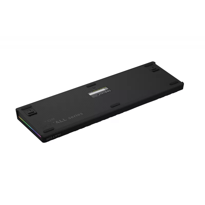 HATOR Skyfall Pro Wireless 100 klaviatuur – mängurile – USB + RF-juhtmevaba + Bluetooth – QWERTY – USA inglise – must, hall