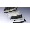 HATOR Skyfall Pro Wireless 100 klaviatuur – mängurile – USB + RF-juhtmevaba + Bluetooth – QWERTY – USA inglise – must, hall