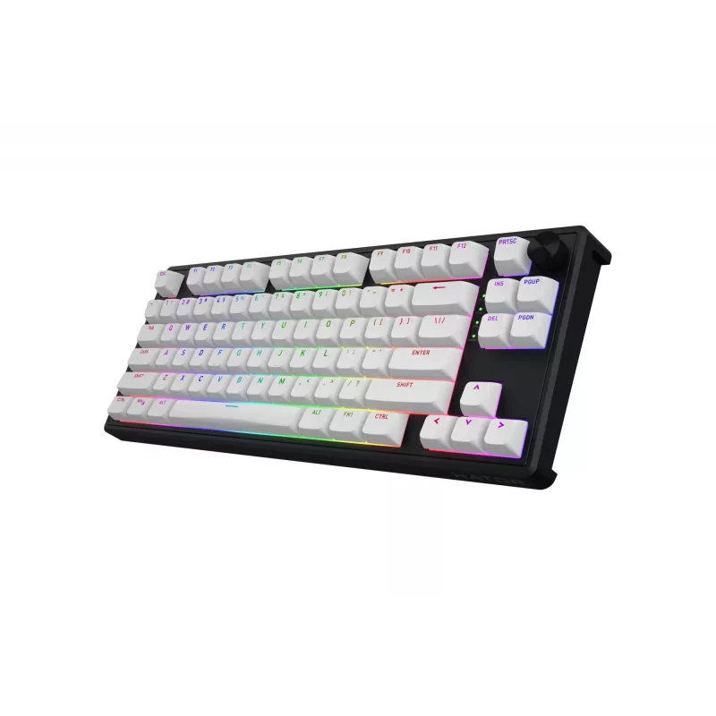 HATOR Skyfall 80 MAG ULTRA 8K klaviatuur Mängimine USB QWERTY USA inglise Must, Valge
