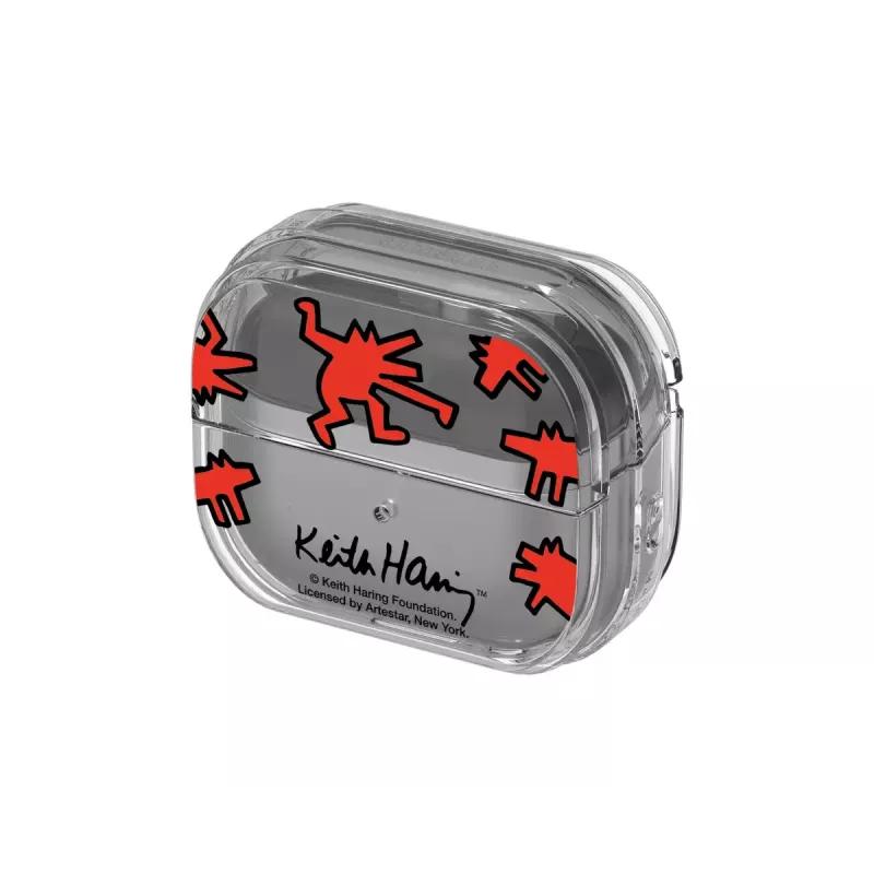 ümbris Samsung Keith Haring Slickback for Galaxy Buds3 Pro Red Transparent