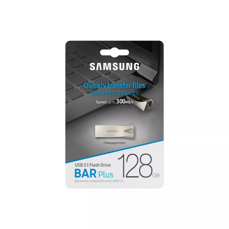 Samsung MUF-128BE USB-mälupulk 128 GB USB Type-A 3.2 Gen 1 (3.1 Gen 1) Hõbedane