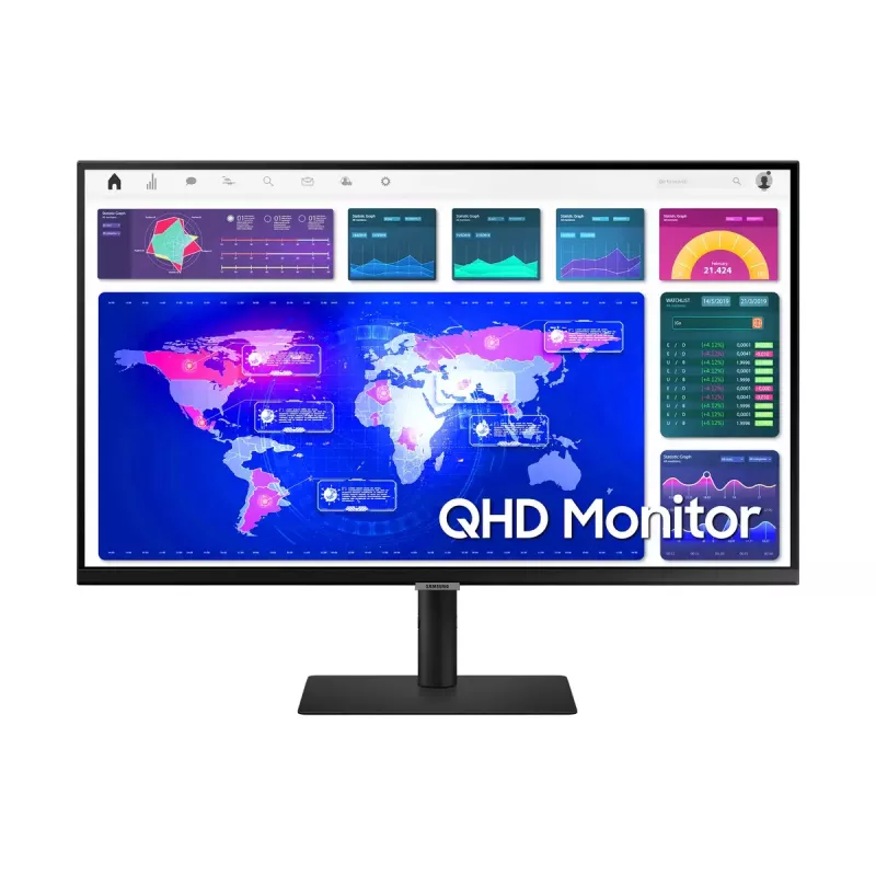 Samsung S32A600NWU arvutimonitor 81,3 cm (32 tolli) 2560 x 1440 pikslit Quad HD Must
