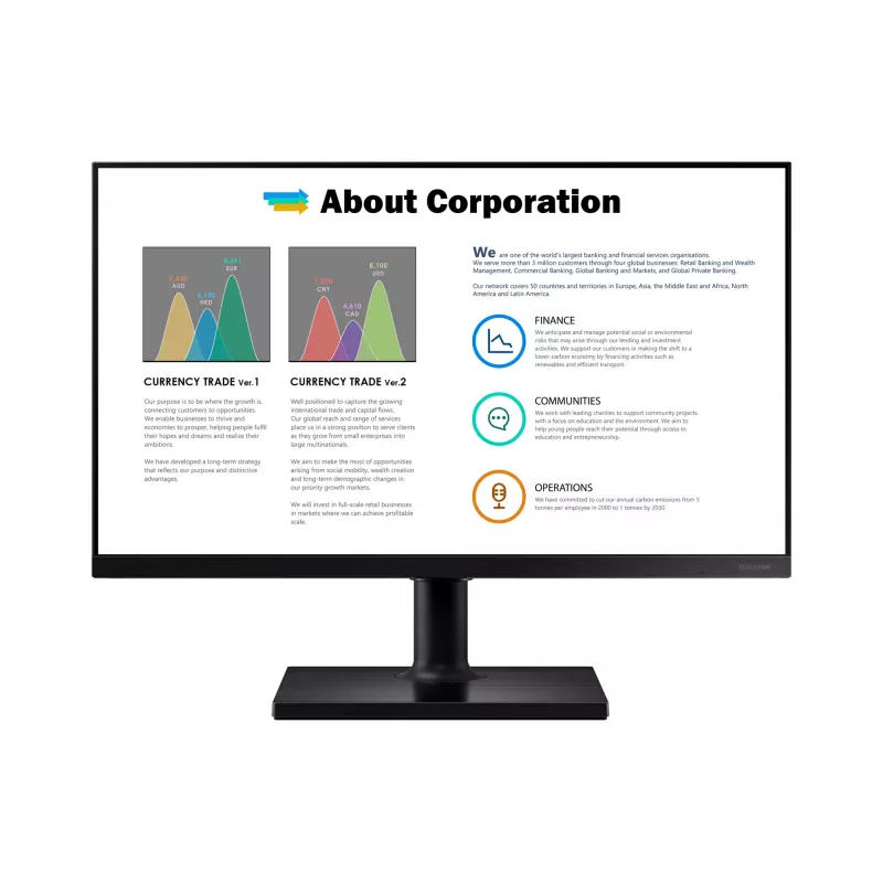 Samsung T45F arvutimonitor 68.6 cm (27 tolli) 1920 x 1080 pikslit Full HD LED must