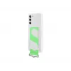 Samsung Silicone tagakaas koos Strap Valge Samsung Galaxy S21 FE