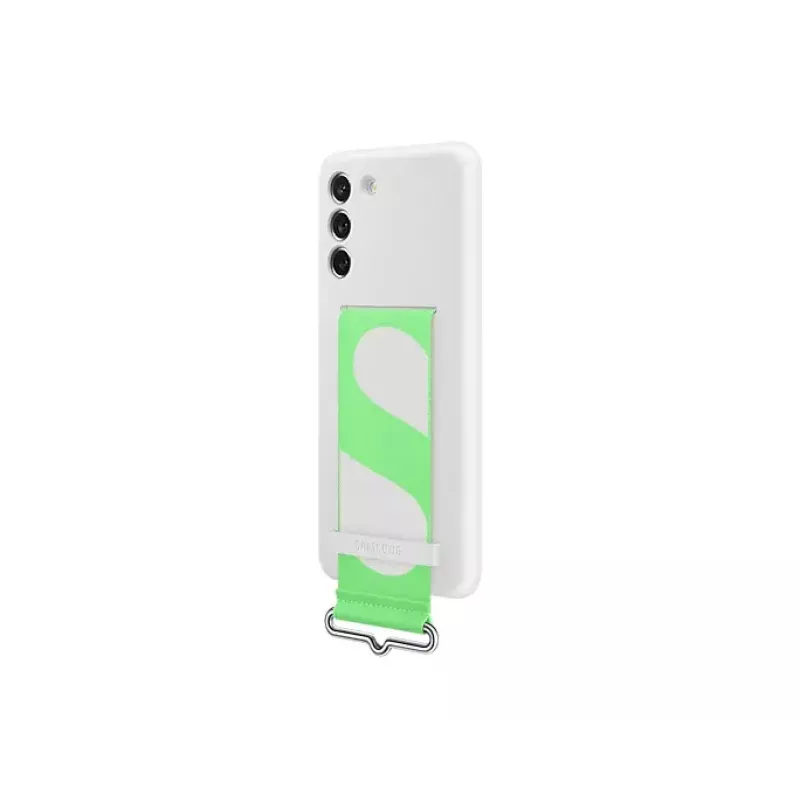 Samsung Silicone tagakaas koos Strap Valge Samsung Galaxy S21 FE