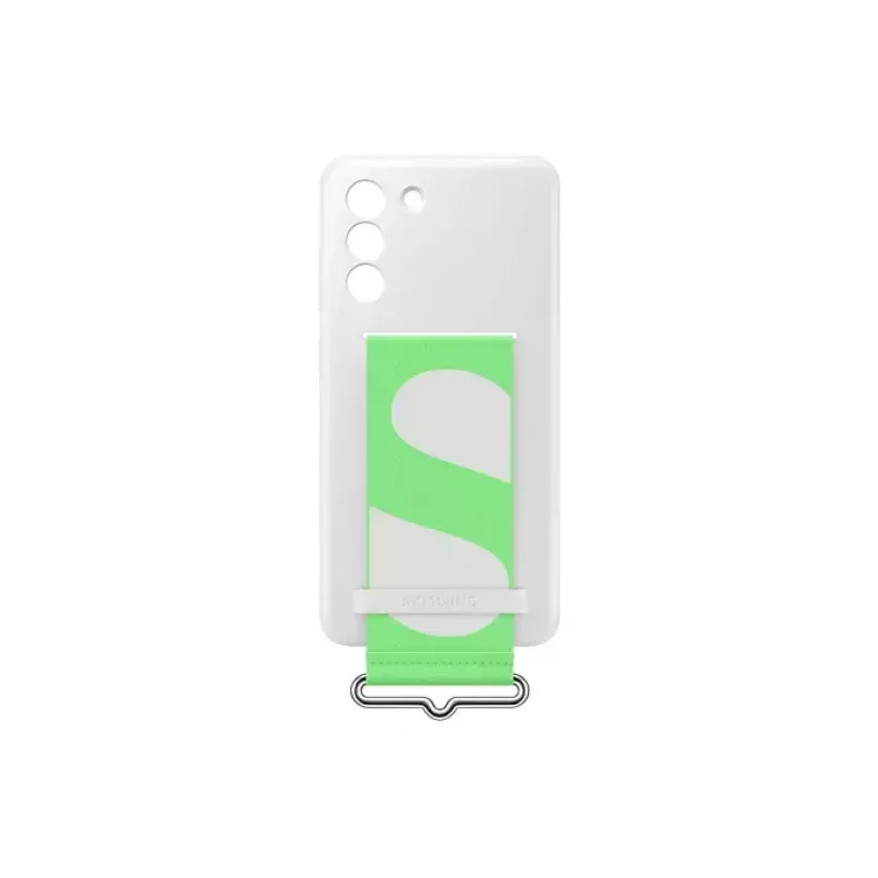 Samsung Silicone tagakaas koos Strap Valge Samsung Galaxy S21 FE
