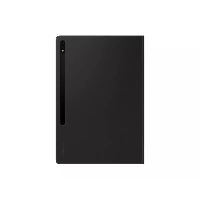Tahvelarvuti raamatkaanekott Samsung EF-ZX800P Galaxy Tab S8+ / S7+ / S7 FE jaoks, sobib 12,7-tollisele ekraanile, must