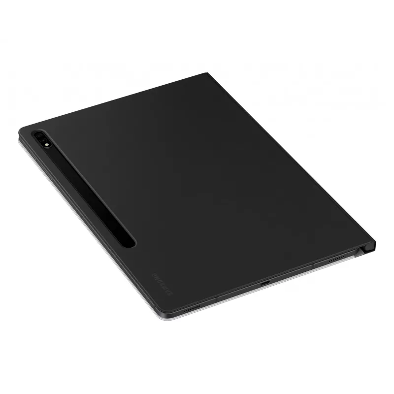 Tahvelarvuti raamatkaanekott Samsung EF-ZX800P Galaxy Tab S8+ / S7+ / S7 FE jaoks, sobib 12,7-tollisele ekraanile, must