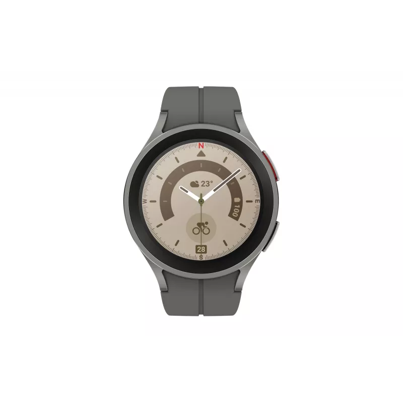 Samsung Galaxy Watch5 Pro 3.56 cm (1.4 tolli) OLED 45 mm digitaalne 450 x 450 pikslit puutetundlik titaan Wi-Fi GPS (satelliit)