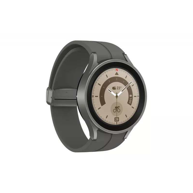 Samsung Galaxy Watch5 Pro 3.56 cm (1.4 tolli) OLED 45 mm digitaalne 450 x 450 pikslit puutetundlik titaan Wi-Fi GPS (satelliit)