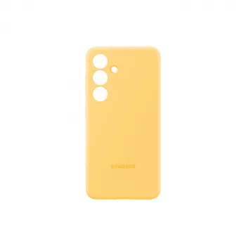 Samsung Galaxy S24 kollane silikoonümbris ühevärviline liibuv sobivus