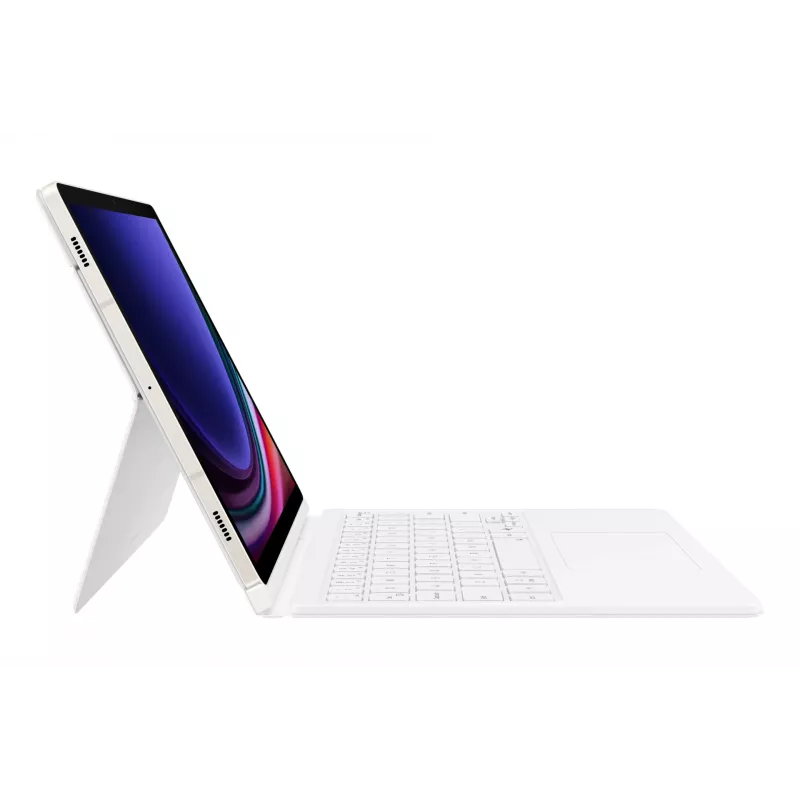 Klaviatuur Samsung EF-DX725 QWERTY inglise puuteplaadiga valge
