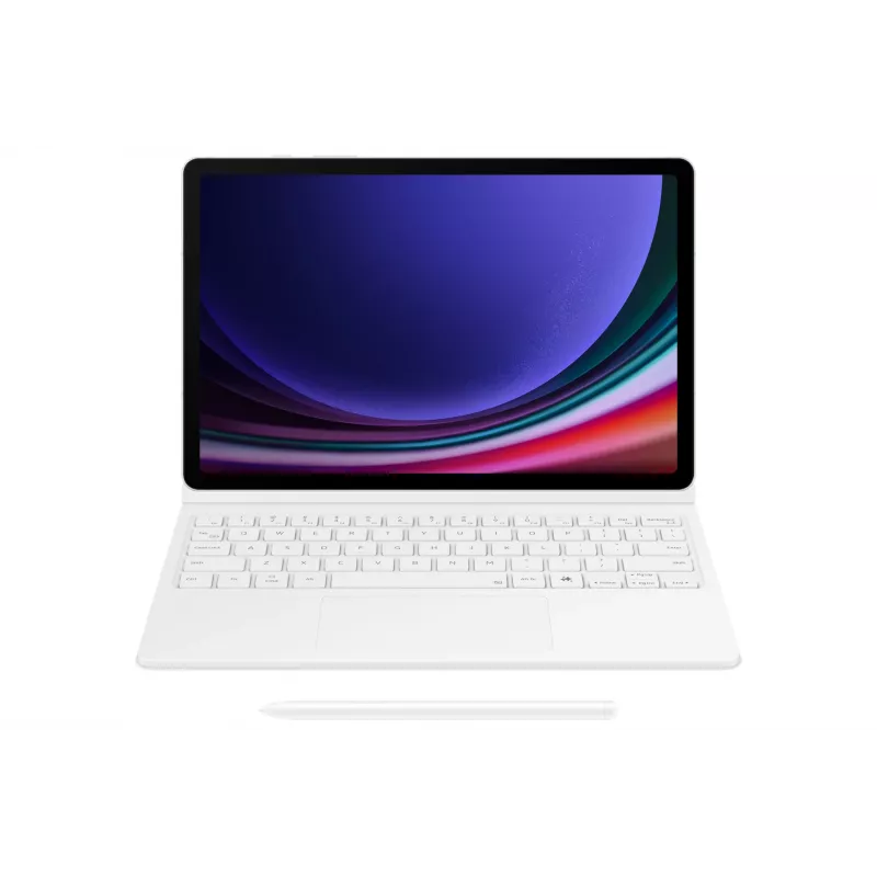 Klaviatuur Samsung EF-DX725 QWERTY inglise puuteplaadiga valge