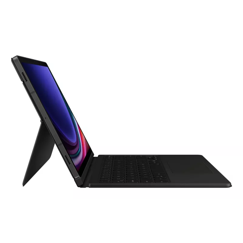 Klaviatuur Samsung EF-DX725 Nordic Pogo Pin Must Touchpad