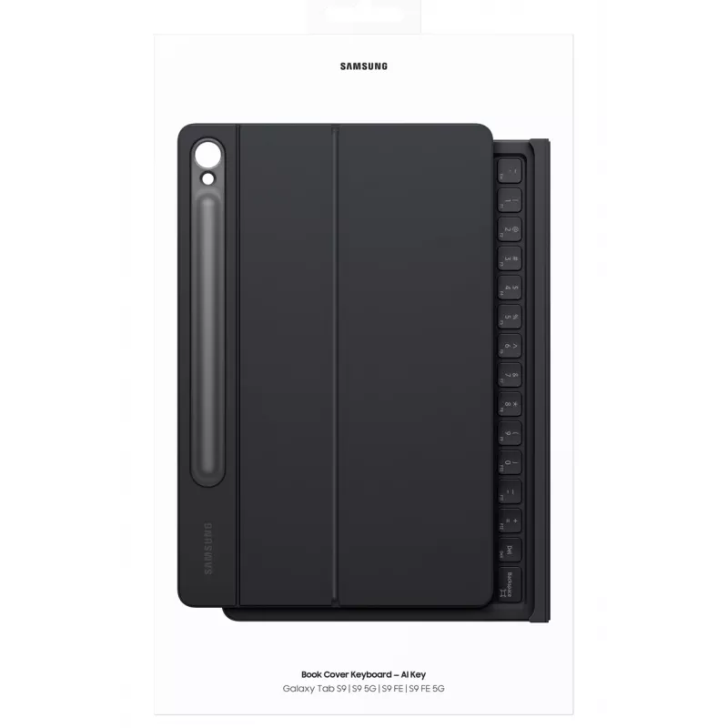 Klaviatuur Samsung EF-DX725 Nordic Pogo Pin Must Touchpad