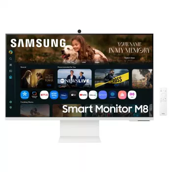 Samsung M8 M80F arvutimonitor 81,3 cm (32 tolli) 3840 x 2160 pikslit 4K Ultra HD LCD valge