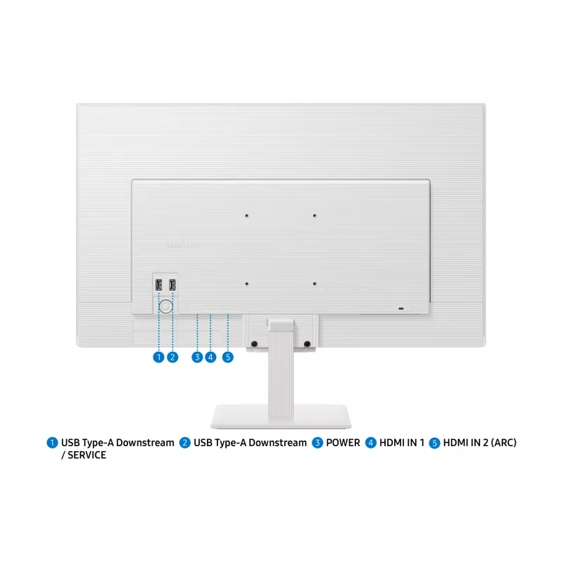 Samsung M5 M50F arvutimonitor 68,6 cm (27 tolli) 1920 x 1080 pikslit Full HD LCD valge