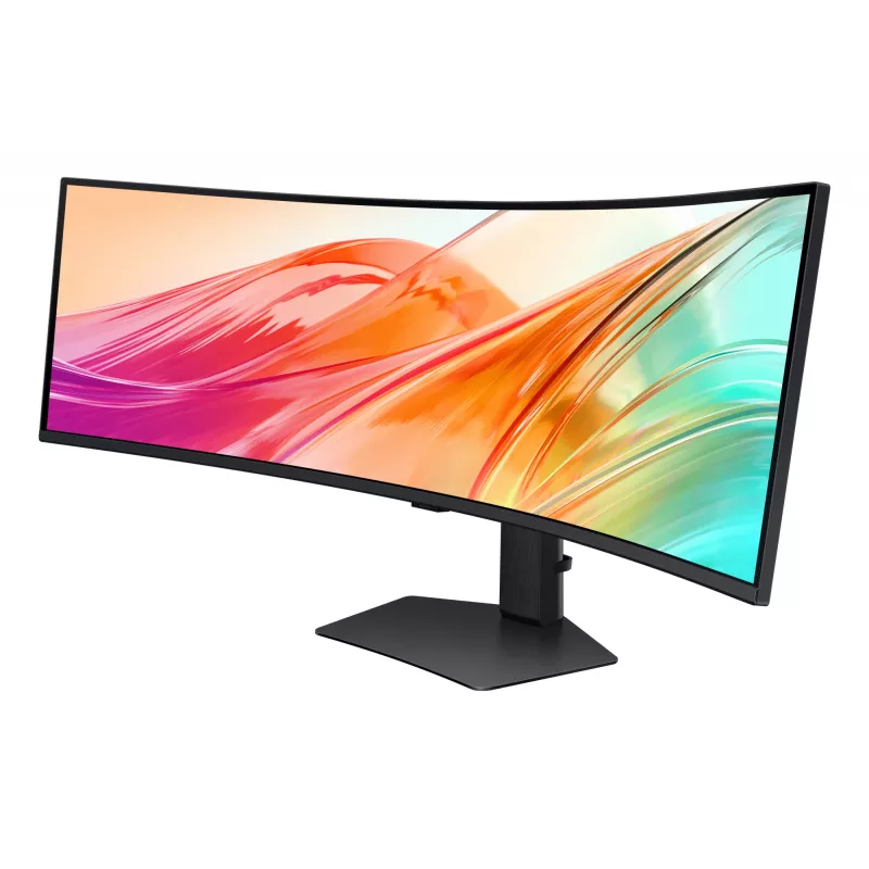 Samsung S95UC arvutikuvar 124,5 cm (49 tolli) 5120 x 1440 pikslit Dual QHD LCD Must