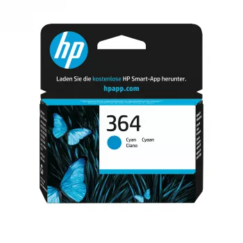 HP 364 tsüaan originaal tindikassett, tsüaan, 1 tk, 300 lehekülge