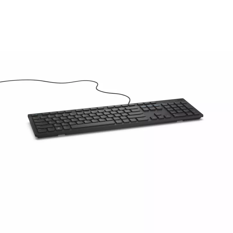 DELL Juhtmega klaviatuur - KB216 - UK (QWERTY) - Must, Täissuuruses (100%), Juhtmega, USB, QWERTY, Must