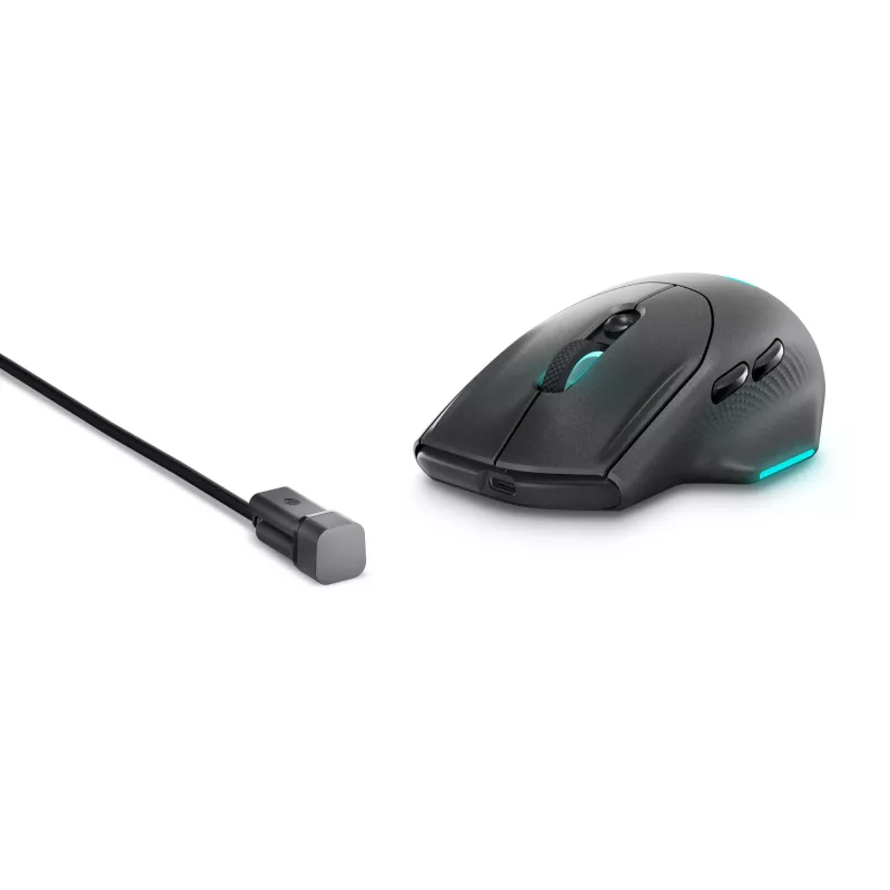 Alienware AW620M hiir Mängimine Paremakäeline RF-traadita + USB USB-C Optiline 26000 DPI