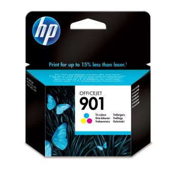 HP 901 kolmevärviline originaaltindikassett, standardmahutavus, tsüaan, magenta, kollane, värvipõhine tint, 9 ml, 1 tk, 360 lehekülge