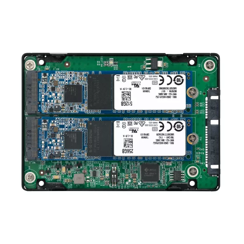 QNAP QDA-A2MAR salvestusseadme korpus SSD korpus Must M.2