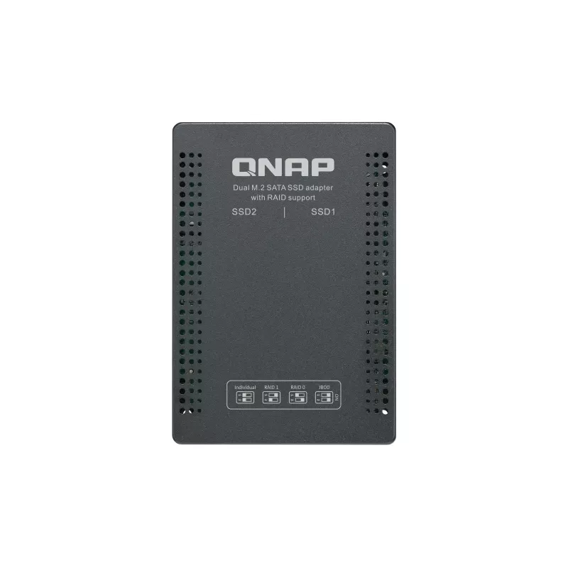 QNAP QDA-A2MAR salvestusseadme korpus SSD korpus Must M.2