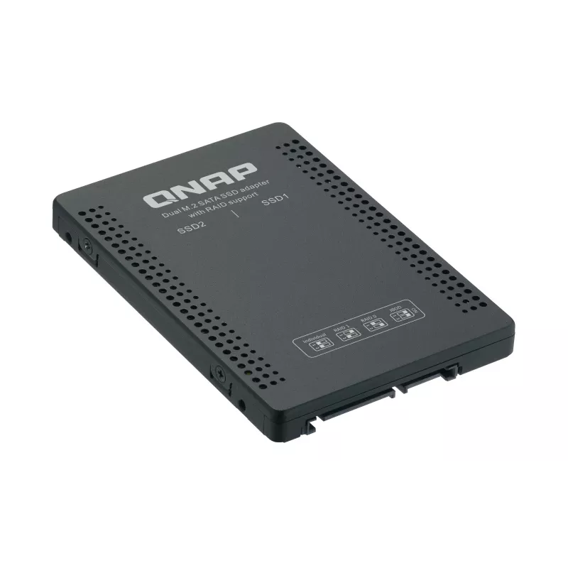 QNAP QDA-A2MAR salvestusseadme korpus SSD korpus Must M.2
